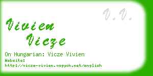 vivien vicze business card